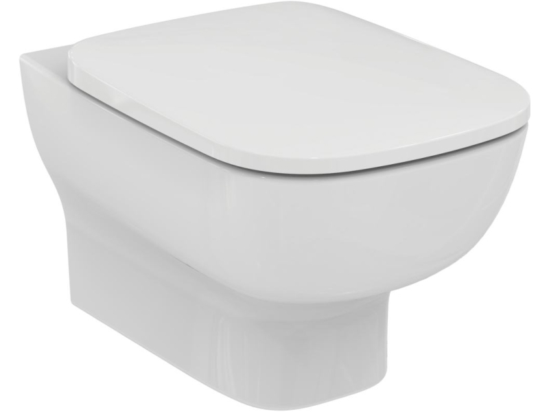 Купить T281401+T318101ESEDRA Подвесной унитаз, глубокий смыв, с крепежом TT0299598, c сидением и крышкой плавного закрывания T318101