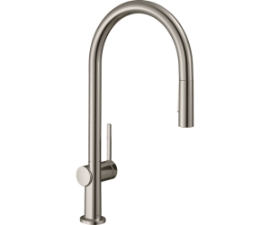 Кухонный смеситель однорычажный, 210, с вытяжным душем, 2jet, sBox Hansgrohe 72801800, под сталь