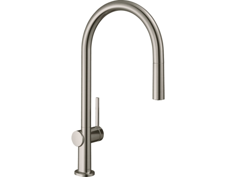 Купить Кухонный смеситель однорычажный, 210, с вытяжным изливом, 1jet Hansgrohe 72802800, под сталь