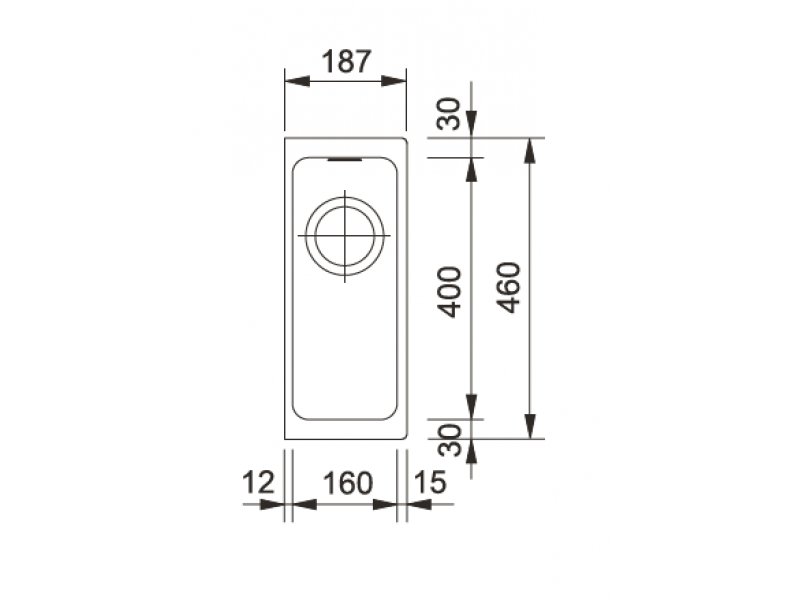 Купить Мойка Franke KUBUS KBG 110-16, 125.0023.847, гранит, нижняя установка, цвет сахара, 18,7*46 см