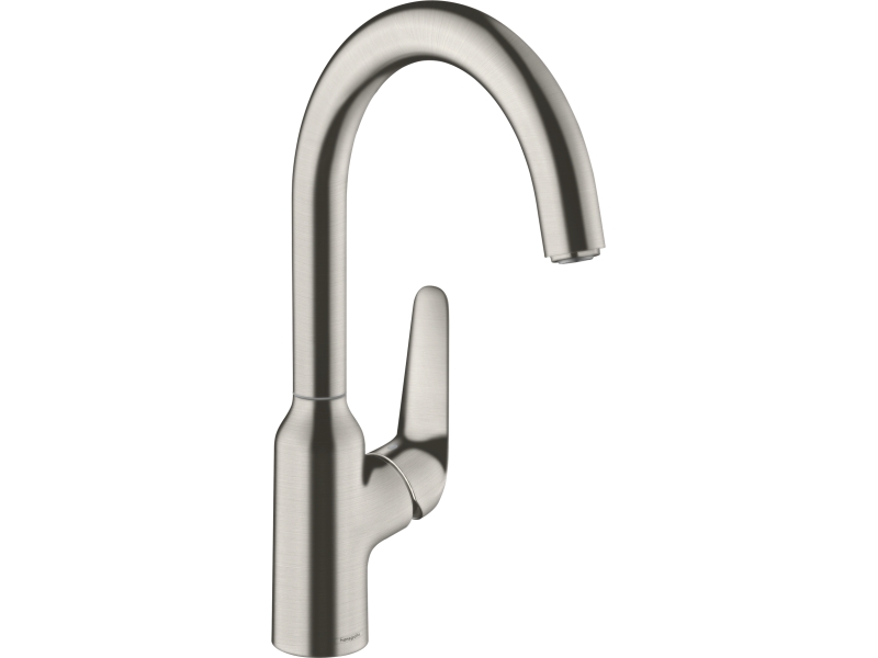 Купить Кухонный смеситель однорычажный, 220, 1jet Hansgrohe 71802800, под сталь