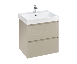 857613510 ONA модуль для раковины 600 мм, 585x450x565 мм, с 2 ящиками, бежево-серый матовый