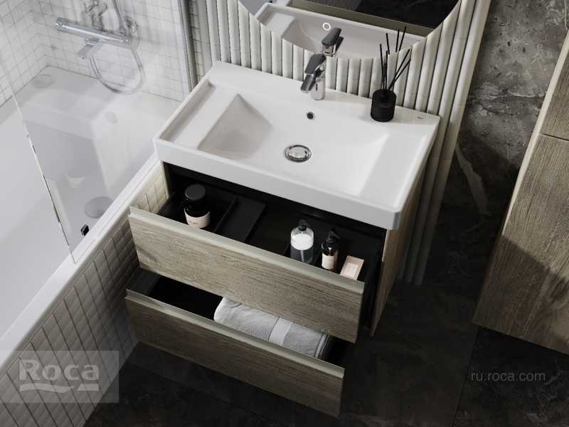 Купить 857630512 ONA модуль для раковины 800 мм, 785x450x565 мм, с 2 ящиками, светлый дуб