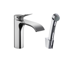 Смеситель для раковины Hansgrohe Vivenis, однорычажный, с гигиеническим душем 75210000