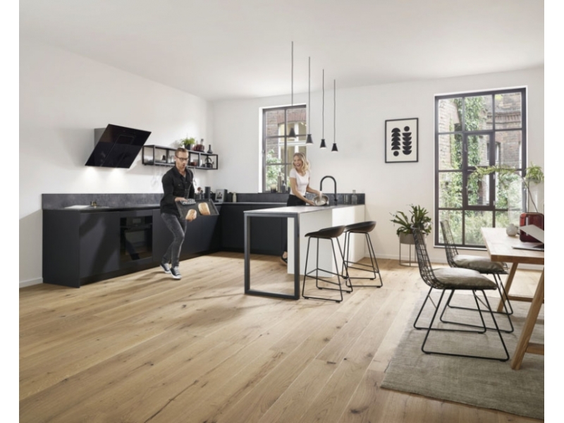 Купить Смеситель для кухни с вытяжным душем Hansgrohe Talis M54 72802670, черный матовый