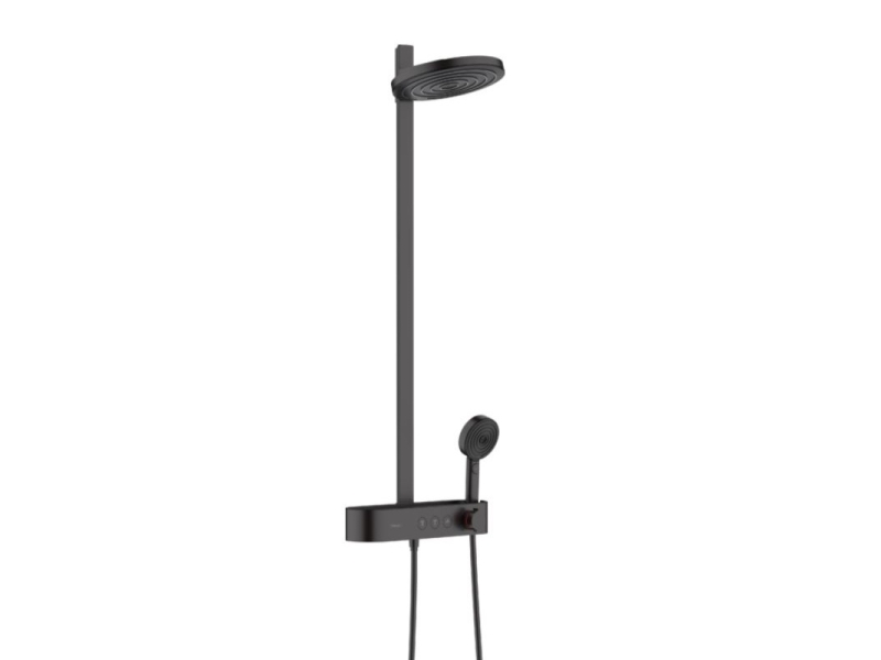 Купить Душевая система Hansgrohe Pulsify S Showerpipe 260 2jet с термостатом для ванны 24240670, матовый черный