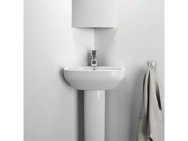 Купить T471101 Ideal Standard i.life A Угловой умывальник для рук 45x41 см, с отверстием под смеситель, с отверстием перелива, без крепежа