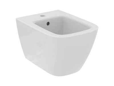 T459301 Ideal Standard i.life S Подвесное биде, с отверстием под смеситель, с отверстием перелива. Короткая проекция - 48 см. С крепежом TT0299598