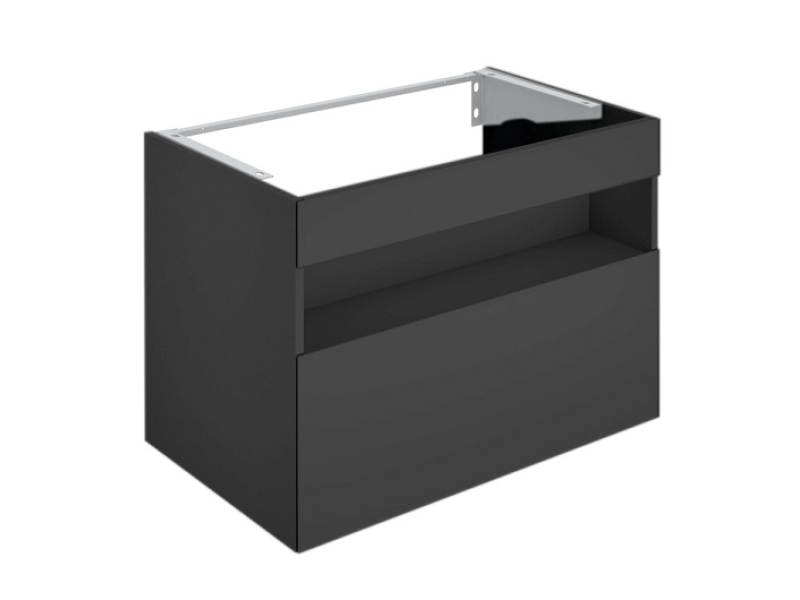 Купить 32862970100 STAGELINE Тумба под умывальник 800x625x490 mm,подсветка, розетка + USB/USB-C, 1 выдвижной ящик, сифон 1 1/4 x 32, Вулканит/Вулканит