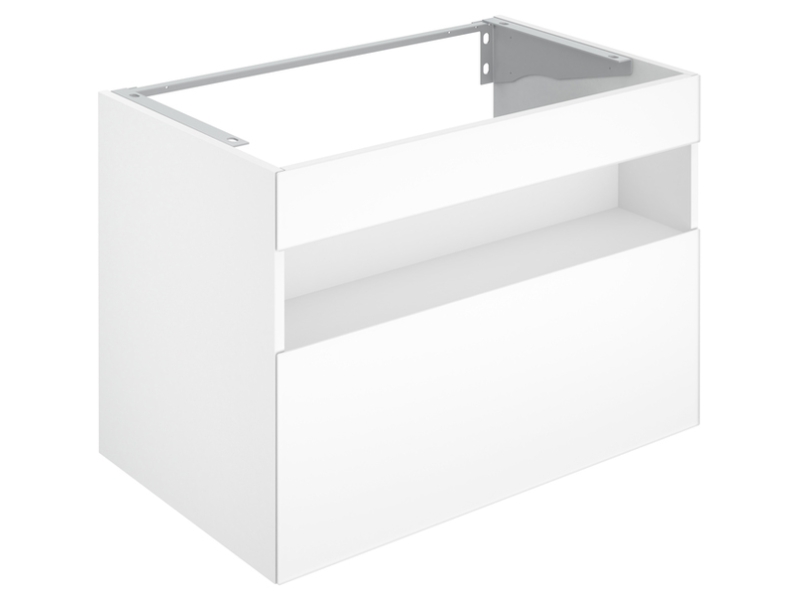 Купить 32862300100 STAGELINE Тумба под умывальник 800x625x490 mm, подсветка,розетка+USB/USB-C. 1 выдвижной ящик, пластиковый сифон 1 1/4 x 32, белый/белый