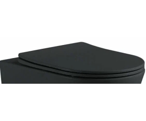 AQ0105-MB Крышка-сиденье черное матовое для ЕВРОПА/ ВЕГАAQ1901/ AQ1902/ AQ1905/ AQ1906