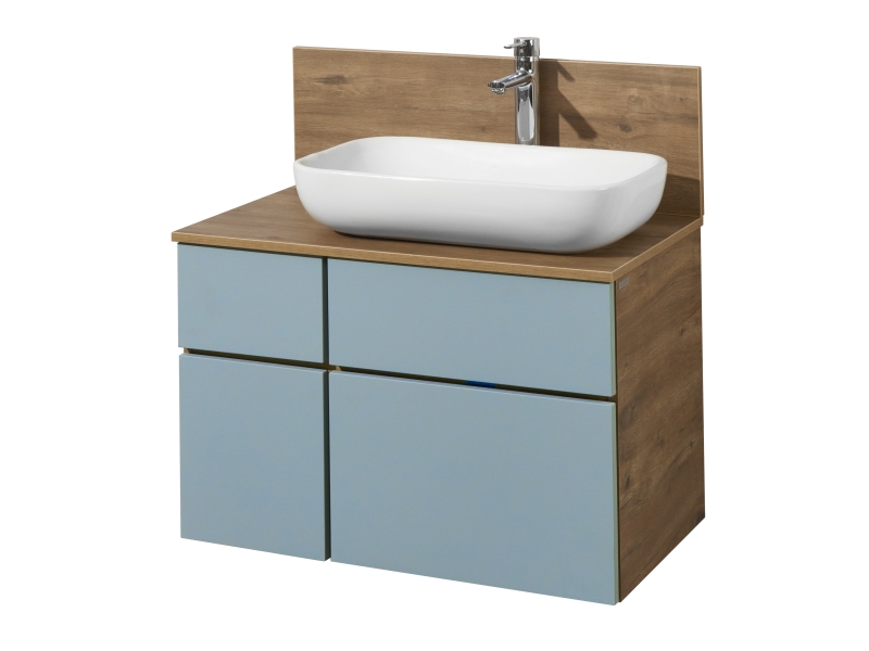 Купить 1A2568K5MIX30 Набор: 1A256801MIX30 Тумба-умывальник Мишель 80 Дуб Рустикальный/ 1A73313KLK010 Раковина Лола/ 1A256603MIDR0 ЛВДСП