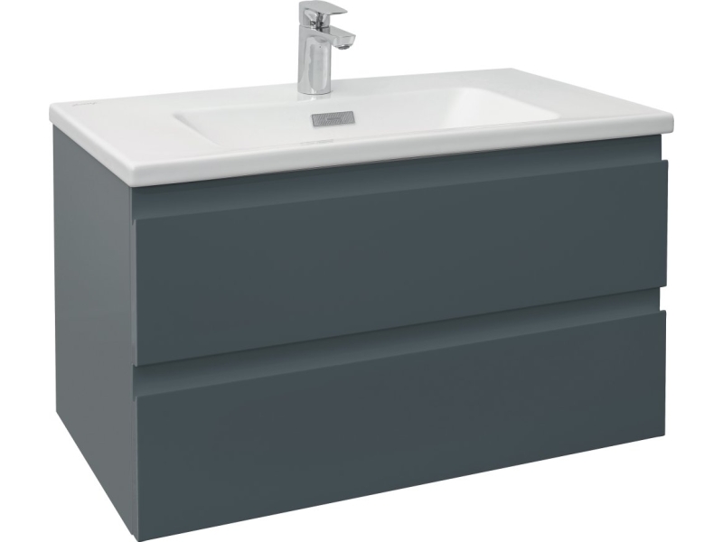 Купить Тумба под раковину Jacob Delafon Madeleine 80x46 EB2053-J52 черный глянец