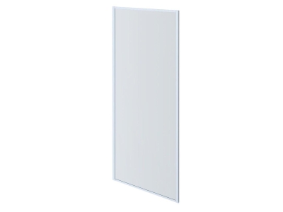 AQ ARI WA 09020BL Неподвижная душевая стенка 900x2000, для комбинации с дверью, профиль черный, стекло прозрачное