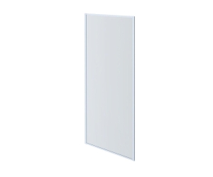 AQ ARI WA 09020BL Неподвижная душевая стенка 900x2000, для комбинации с дверью, профиль черный, стекло прозрачное