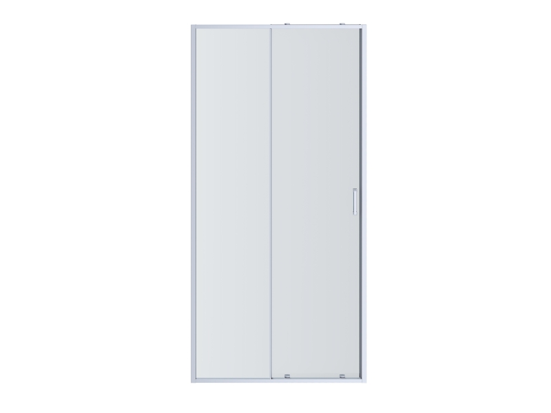 Купить AQ ARI RA 12020BL Душевая дверь двухэлементная, раздвижная1200x2000 профиль черный, стекло прозрачное
