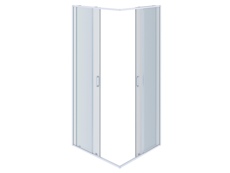 Купить AQ ARI KV 09020BL Душевой уголок квадратный AQUATEK, двери раздвижные 900x900x2000 профиль черный, стекло прозрачное