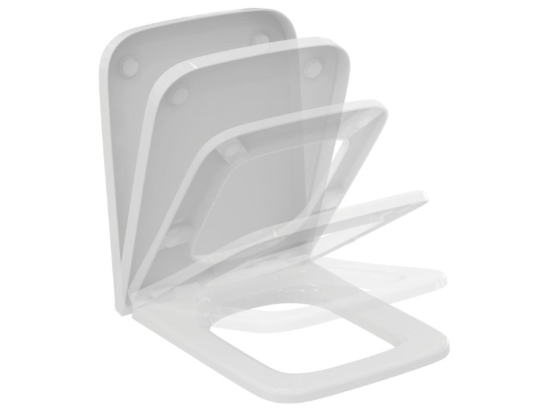 Купить T392701 BLEND CUBE Сиденье и крышка стандарт, тип wrapover, дюропласт, легкосъемное (шарниры Easy Take Off), с функцией плавного закрытия