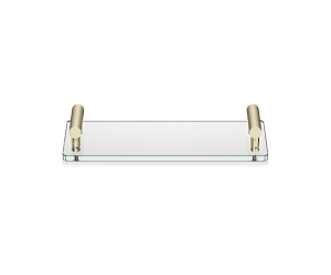 Лоток Decor Walther 0856182 - CLUB TAB золото матовое / прозрачное стекло