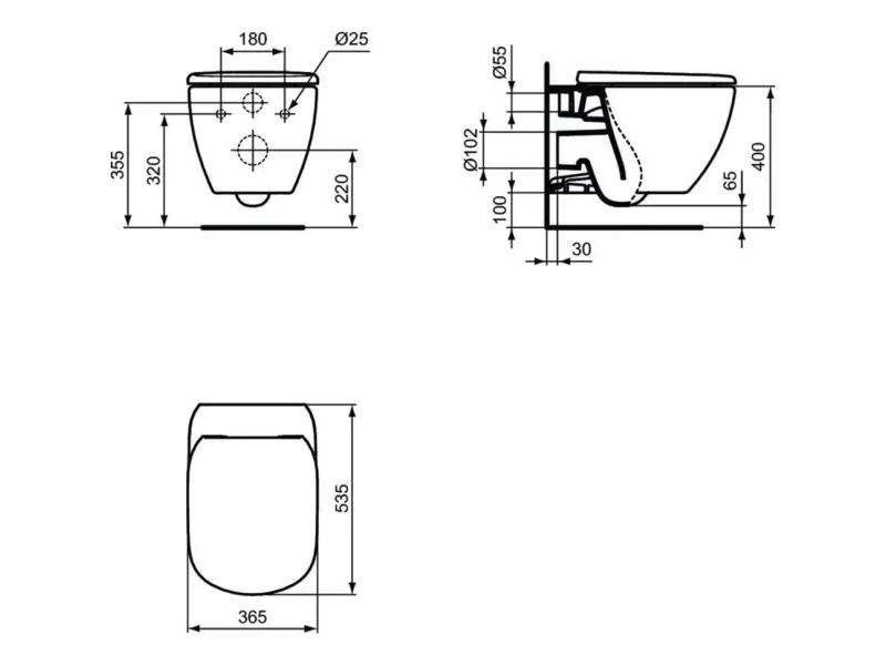 Купить TT00002/123A6 CЕТ Промо-комплект Tesi T007901 Подвесной унитаз; T352701 Сиденье; R020467 Инсталляция; панель смыва R0123A6 В ПОДАРОК