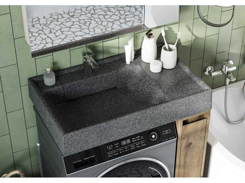 Купить Раковина Акватон Рейн 80 графит 1A72113KRW210