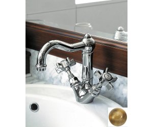 Смеситель Nicolazzi Dames Anglaises 1432BZ18 для раковины, бронза, ручки Dames Anglaises