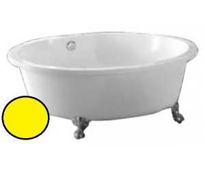 Ванна акриловая BelBagno, BB17-ORO - Золото