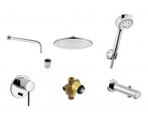 Душевая система Kludi Bozz 386310576, хром