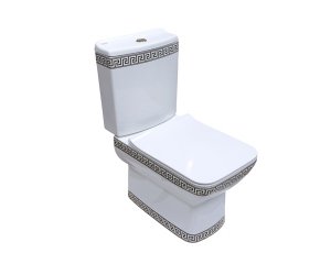 Напольный унитаз Della Quattro Slim 411 крышка микролифт