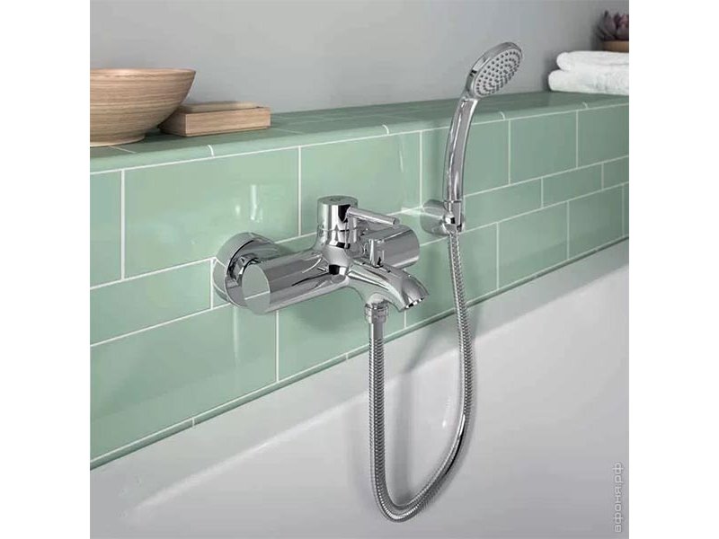 Купить Смеситель Ideal Standard Ceraflex настенный для ванны и душа, хром, BC199AA