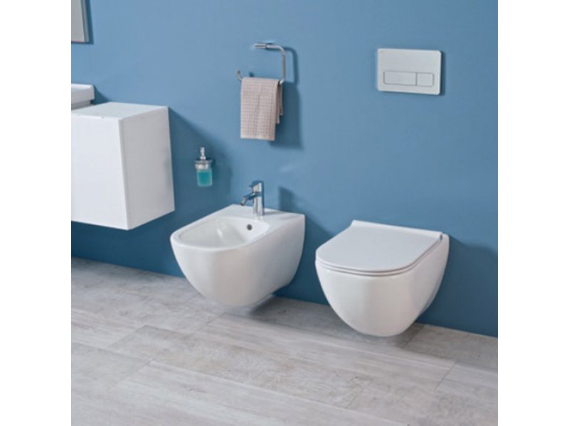 Купить Инсталляция Alcaplast (Set 4 в 1) с безободковым унитазом Jika Mio-N 2071.4000, крышка-сиденье микролифт