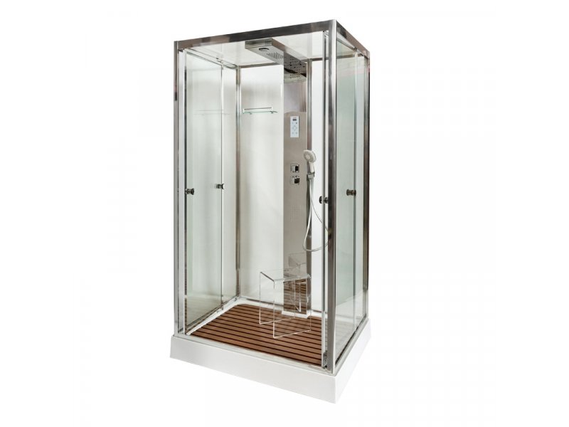 Купить Душевая кабина Deto Z Z122 Espoo 120 x 90 x 220 см с подсветкой, хром