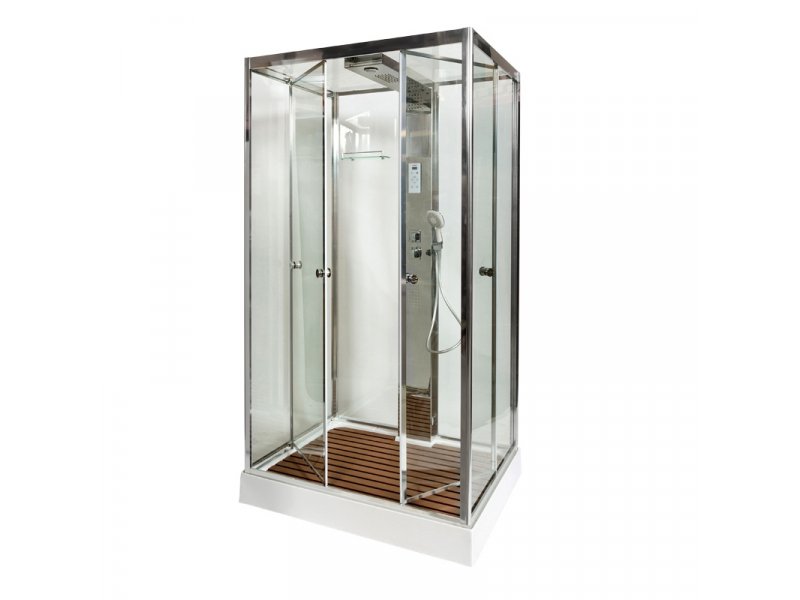 Купить Душевая кабина Deto Z Z122 Espoo 120 x 90 x 220 см с подсветкой, хром
