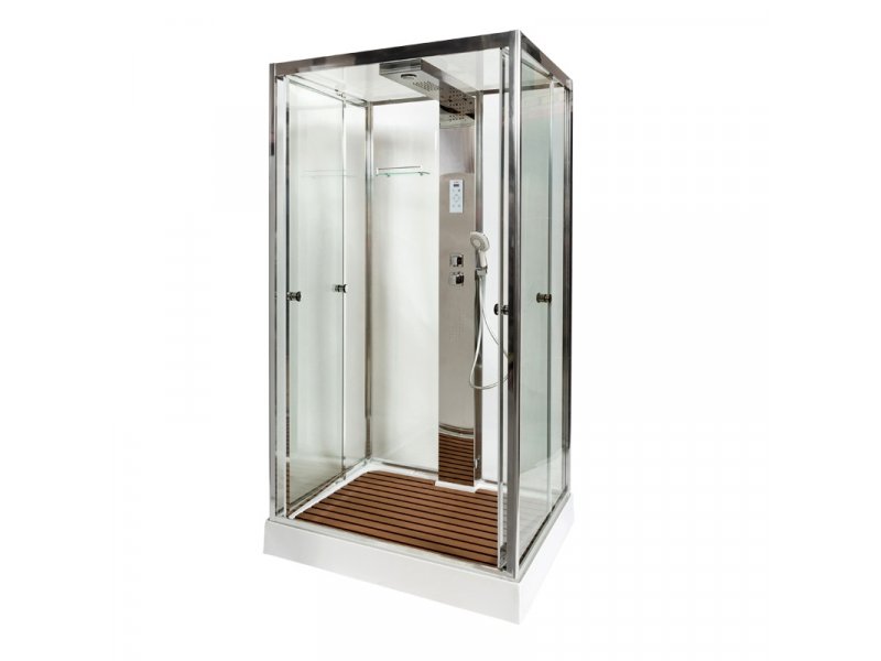 Купить Душевая кабина Deto Z Z122 Espoo 120 x 90 x 220 см с подсветкой, хром