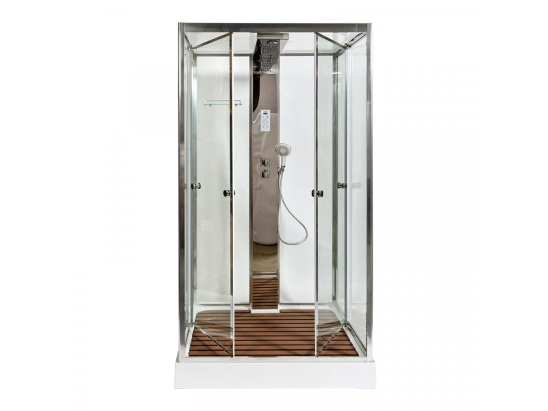 Купить Душевая кабина Deto Z Z122 Espoo 120 x 90 x 220 см с подсветкой, хром