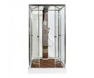 Душевая кабина Deto Z Z122 Espoo 120 x 90 x 220 см с подсветкой, хром
