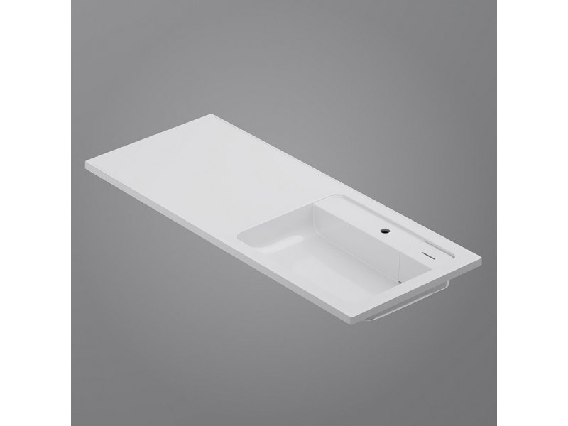 Купить Раковина Am.Pm X-Joy 120 см, для установки со стиральной машиной, литьевой мрамор, белый глянцевый, M85AWPL1201WG/M85AWPR1201WG