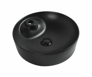 Раковина Aquanet Moon-2-MB 43 см, накладная, черный матовый, 273671