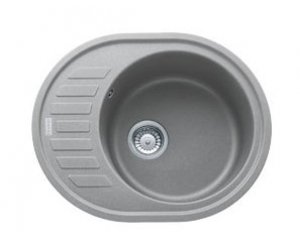 Мойка Franke RONDA ROG 611 С, 114.0192.531, гранит, установка сверху, цвет серый, 62*50 см