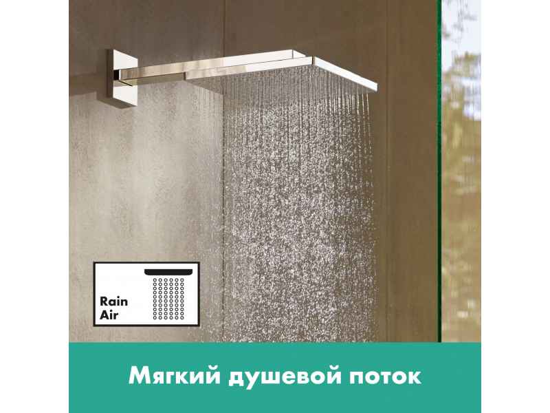 Купить Верхний душ Hansgrohe Raindance 26238000, 30х30 см, 1 режим струи, с держателем, хром