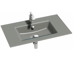 Раковина стеклянная Jacob Delafon Vox EB2104-DD2, 80 см, серая, глянцевая