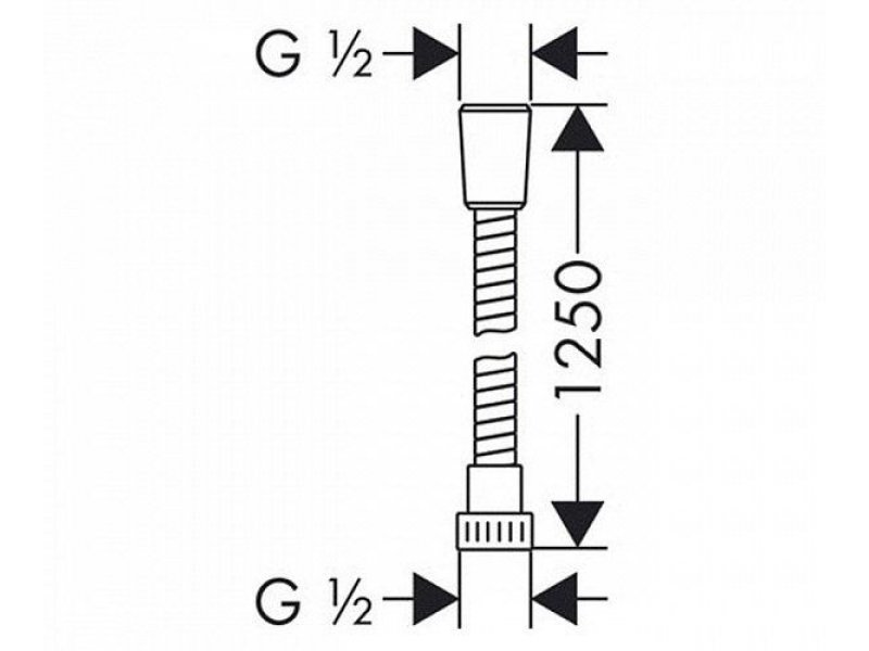 Купить Шланг для душа Hansgrohe Sensoflex 28132000, 1,25 м