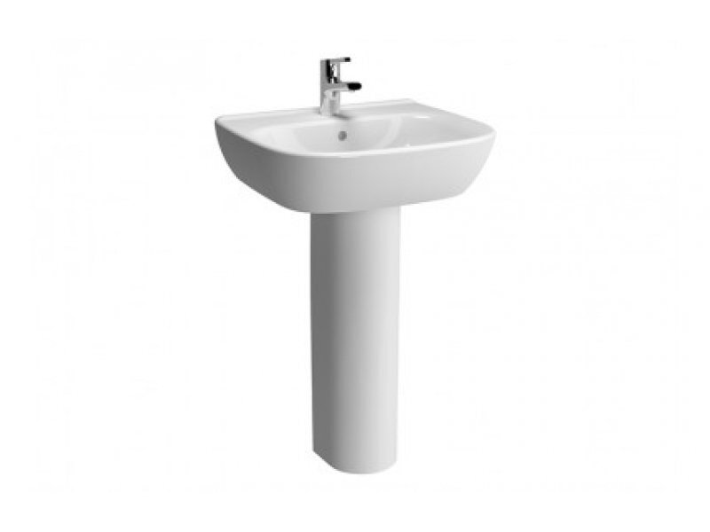 Купить Раковина Vitra Zentrum 5632B003-0001, 55см, цвет белый