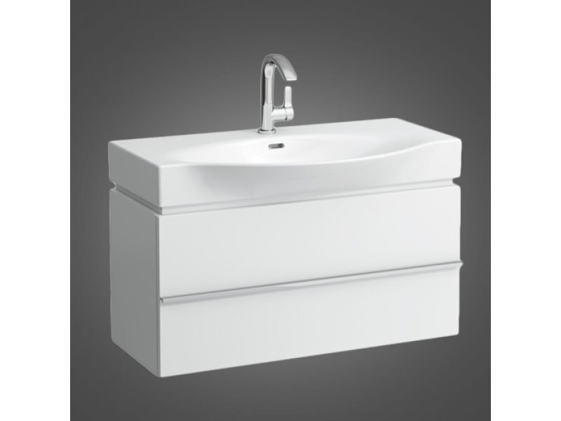 Купить Тумба под раковину Laufen Palace New 4.0125.2.075.475.1, белый глянец, 2 выдвижных ящика