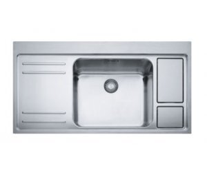 Мойка Franke LARGO WORK CENTER LAX 211-W-45, 127.0299.850, установка сверху, SlimTop, нержавеющая сталь, полированная, 100*52 см
