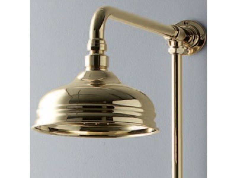 Купить Верхний душ Devon&Devon Doccia MARK318OT, 193х193 мм, 1 режим струи, с держателем, светлое золото