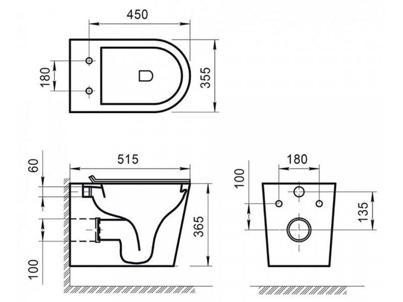 Купить Подвесной безободковый унитаз BelBagno Flay-R BB053CHR, белый