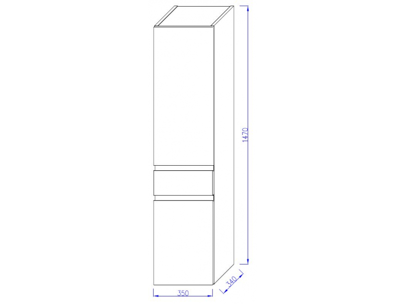 Купить Колонна Jacob Delafon Madeleine EB2069G-J5, 35 см, блестящая белая, левая
