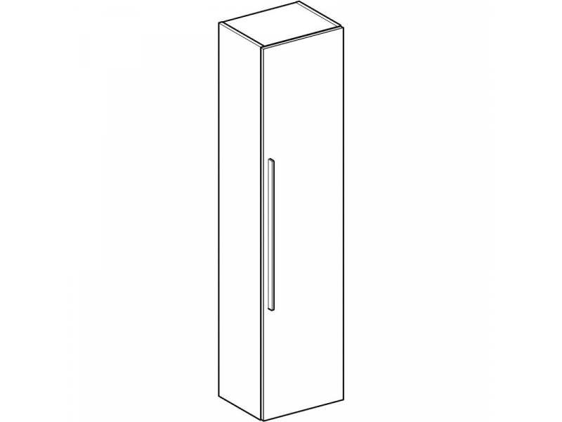 Купить Шкаф-пенал Geberit iCon 840150000, 36 х 150 см, с зеркальным фасадом, цвет белый