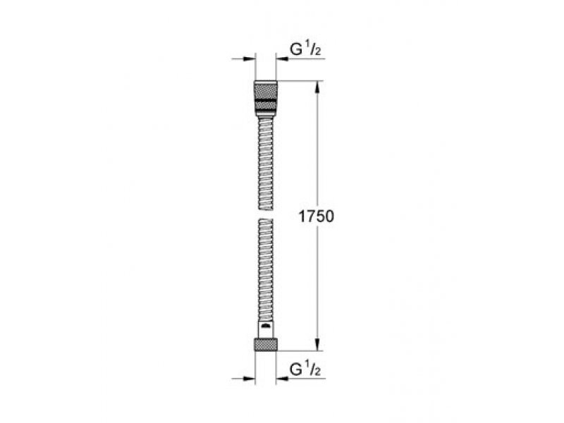 Купить Душевой шланг Grohe Movario 28025000, 175 см, 1/2-1/2